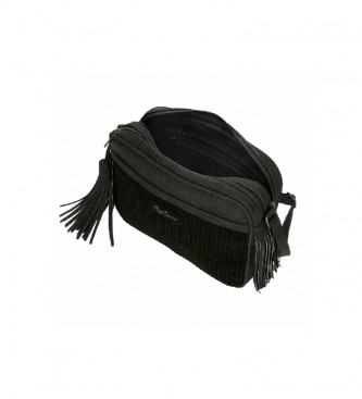 Pepe Jeans Cote Black Shoulder Bag -25x18x 7 cm