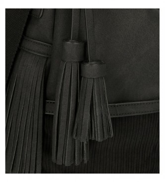 Pepe Jeans Cote sort skuldertaske -25x18x 7 cm