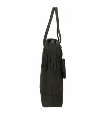 Pepe Jeans Cote Black Handbag -35 x 40 x11 cm