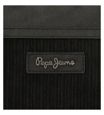 Pepe Jeans Bolso Cote Negro -35 x 40 x11 cm