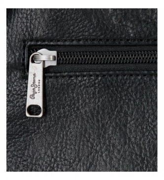 Pepe Jeans Dana Black Shoulder Bag - 25x18x7 cm