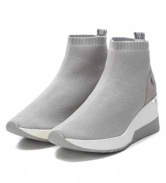 Xti Sports ankle boots 042571 grey -Height of the wedge: 6cm