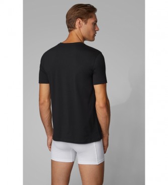 BOSS Pack of 2 Underwear T-Shirts with Logo on the chest black