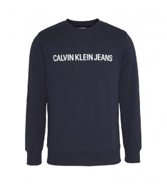 Calvin Klein Felpa con logo blu scuro