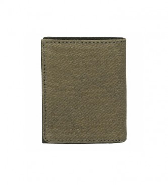 Pepe Jeans Oliver khaki vertical wallet -8,5x 10,5x1cm