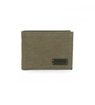 Pepe Jeans Oliver khaki wallet -11x8x1cm