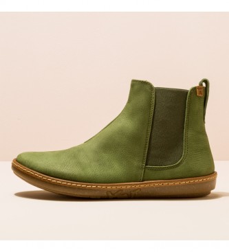 EL NATURALISTA Leather ankle boots N5310 Coral green