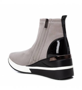 Xti Ankle boots 043101 grey -Height wedge: 7cm