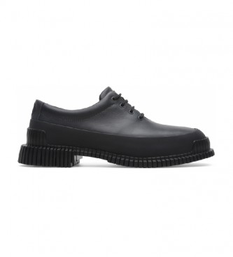 CAMPER Chaussures Pix en cuir noir, gris foncé