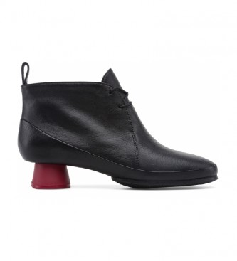 Camper Black Alright leather ankle boots -Heel height: 4,8cm