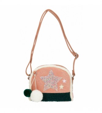 Enso Enso Shine Stars torba na ramię różowa, zielona -20.5x16.5x6cm