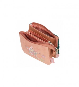Enso Enso Shine Stars purse pink, green -14x10x5cm