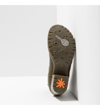 Art 1235 Camden khaki leather ankle boots -Heel height 5,5cm