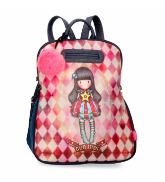 Joumma Bags Backpack Moon Buttons pink -31x38x15cm