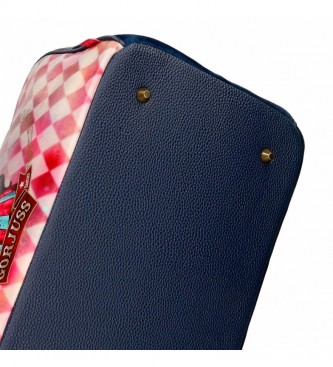 Joumma Bags Moon Buttons Reisetasche rosa, blau -29x38x9cm