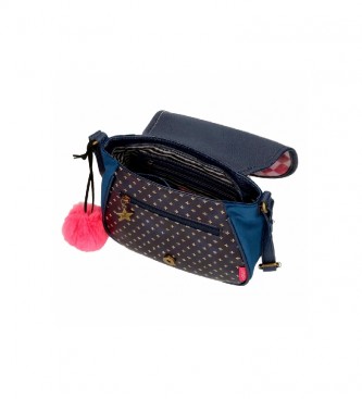 Joumma Bags Gorjuss Moon Buttons saco de ombro rosa, azul -23x20,5x8,5cm