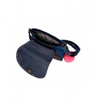 Joumma Bags Gorjuss Moon Buttons schoudertas roze, blauw -23x20,5x8,5cm