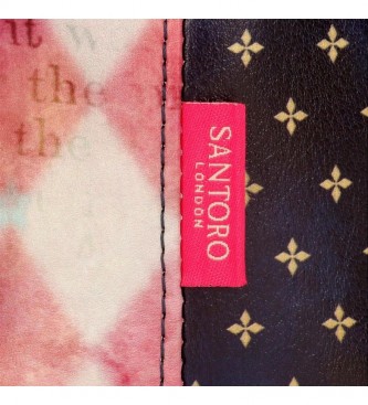 Santoro Gorjuss Moon Buttons rosa, blau Tasche -39x28x6,5cm