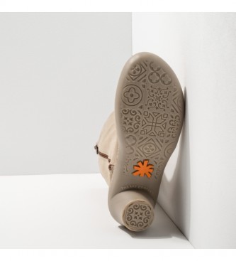 Art Leather boots 1449 Lux Alfama beige beige -Heel height: 6.5 cm