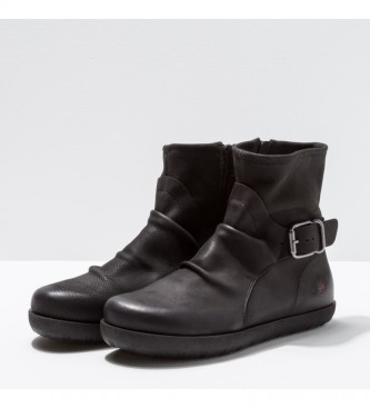 Art Leather ankle boots 1910 rhodes black