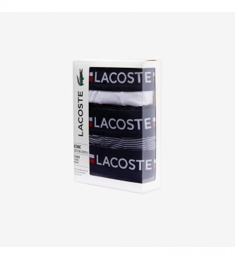 Lacoste Pack of 3 Boxers Courst navy, white