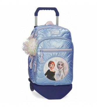 Joumma Bags Frozen Seek Courage rygsk med trolley -30x40x13cm- Bl