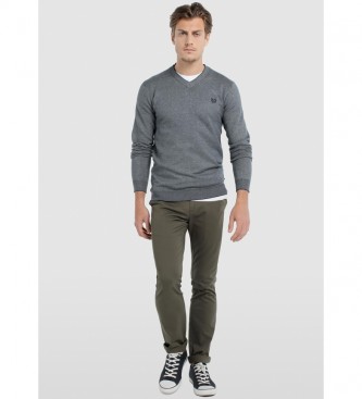 Bendorff Grey Pico knitted sweater