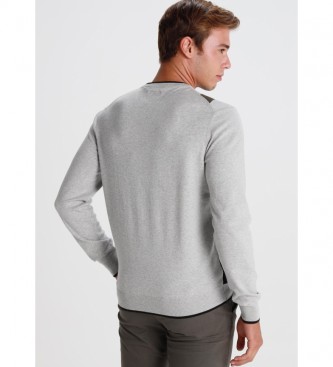 Victorio & Lucchino, V&L Intarsia sweater grey, black