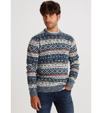 Six Valves Multicoloured Jaquard sweater 