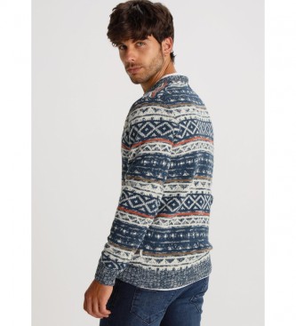 Six Valves Multicoloured Jaquard sweater 