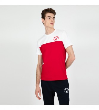Le Coq Sportif Maglietta Saison 2 bianca, rossa