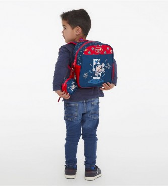 Joumma Bags Backpack Mickey on The Moon blue, red -23x25x10cm