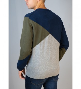 Bendorff Tricolour sweater 8026522 blue, grey, green