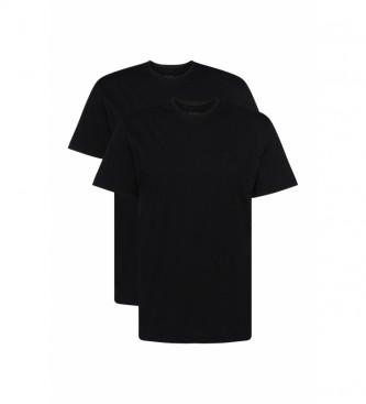 BOSS 2er-Pack Unterhemden aus Baumwolle mit Rundhalsausschnitt schwarz