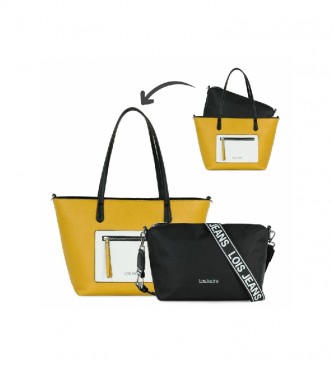 Lois Neacola shopping bag mustard -41-29x27x12cm
