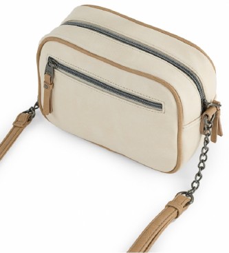 Lois Galatea beige, brown shoulder bag - 21x15x8cm 