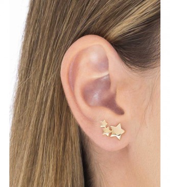 VIDAL & VIDAL Earrings Essentials three stars gold 18 Ktes