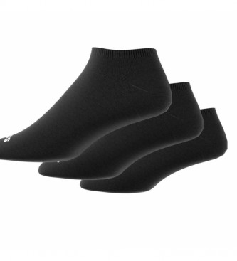 adidas Confezione da 3 paia di calzini neri a taglio basso