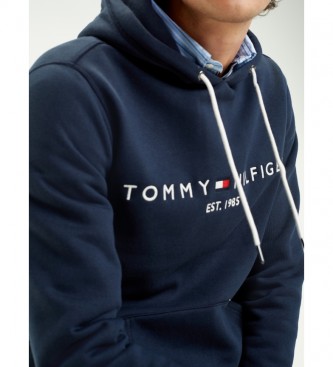 Tommy Hilfiger Felpa con logo blu navy