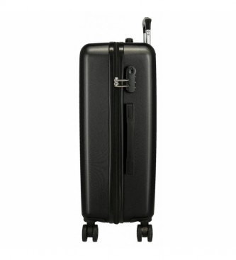 Roll Road The time is now hard suitcases set black 55-65cm