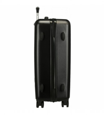 Pepe Jeans Davis hard suitcase set black 55-65cm