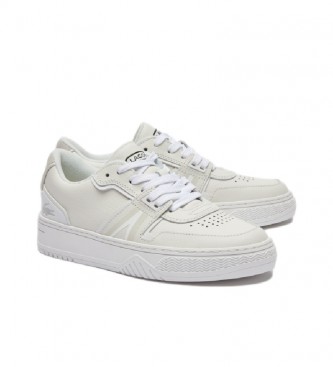 Lacoste Sneakers Court in pelle bianco sporco