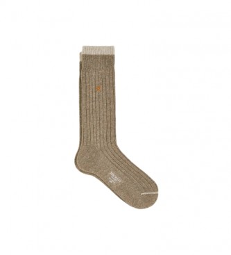 Hackett Super Soft beige socks