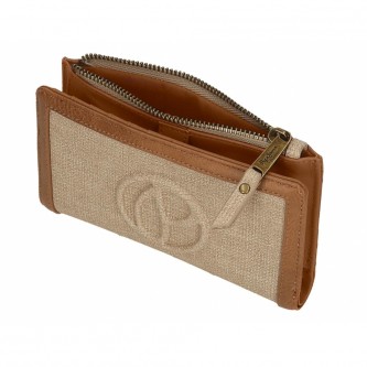 Pepe Jeans Dina beige wallet with card holder