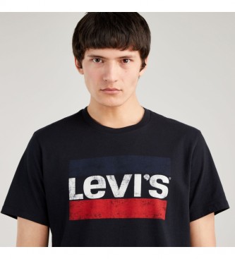 Levi's T-shirt sportiva con logo Sportwear nera