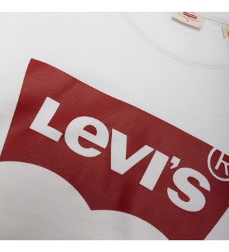 Levi's Camisola de suor padrão gráfico da tripulação branca