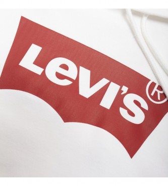 Levi's Felpa con cappuccio grafica standard bianca