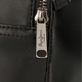 Pepe Jeans Salma shoulder bag black -25x18x7cm-.