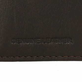 Pepe Jeans Pepe Jeans Jackson horizontal leather wallet with click clasp closure Brown