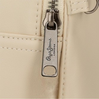 Pepe Jeans Salma beige handbag -31x19x15cm